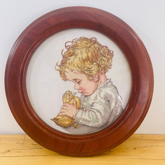 Vintage 89 Cross Stitch "My Baby Duck" / Pattern 1930s Painting by Tousey Fangle - Picture 4 of 15